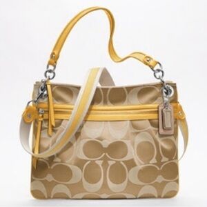 Coach Poppy Signature Sateen Crossbody Bag
